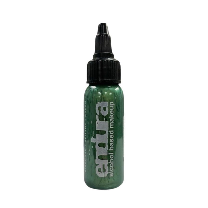 Endura Alcohol-Based Airbrush Body Paint – Metallic Green- 1oz