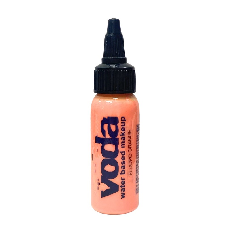 European Body Art | VODA (VIBE) Water Based Airbrush Body Paint – Fluoro Orange – 1oz