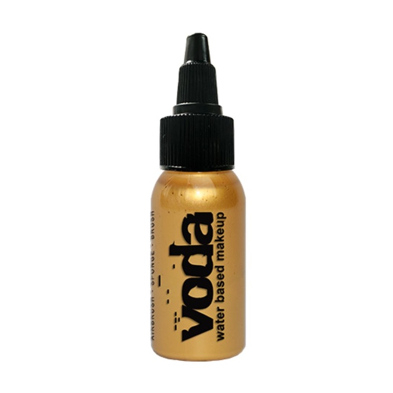 European Body Art | VODA (VIBE) Water Based Airbrush Body Paint  – Metallic Gold  – 1oz