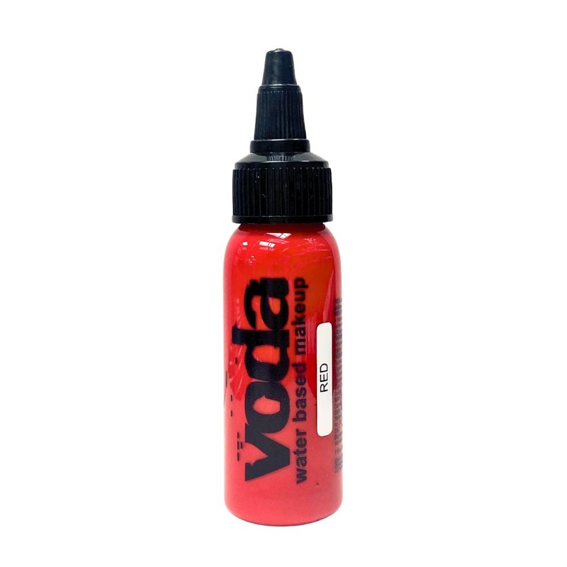 European Body Art | VODA (VIBE) Water Based Airbrush Body Paint – Standard (Prime) Red – 1oz