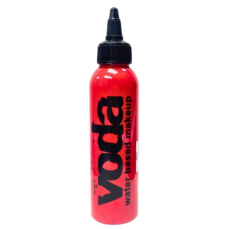 European Body Art | VODA (VIBE) Water Based Airbrush Body Paint – Standard Red – 4oz