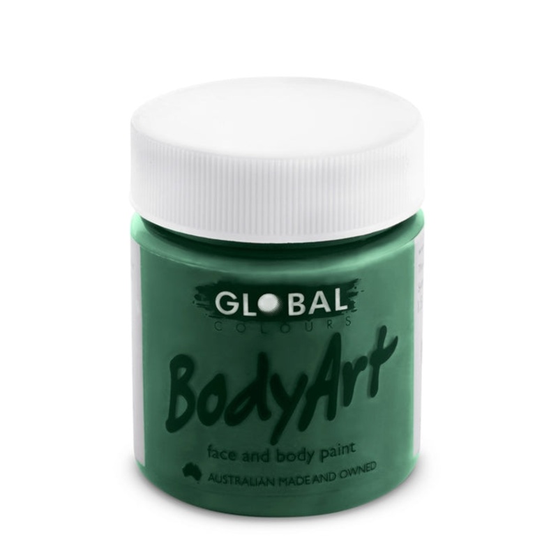 Global Body Art Face Paint – Liquid Dark Green 45ml