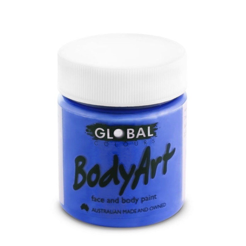 Global Body Art Face Paint – Liquid Deep Blue 45ml