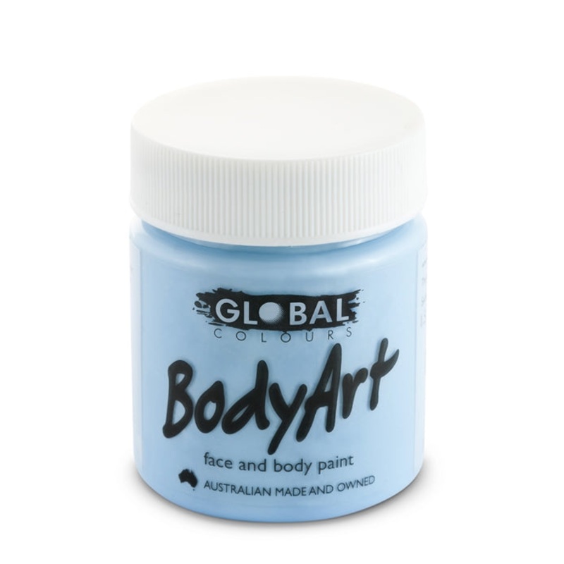 Global Body Art Face Paint – Liquid Light Blue 45ml