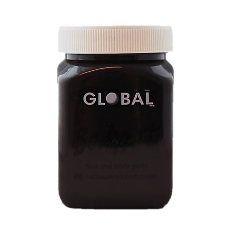 Global Body Art Face Paint – Liquid Black 200ml