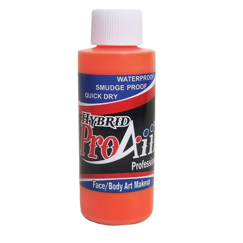 ProAiir ATOMIC Alcohol – Based Hybrid Airbrush Paint 2oz – UV Isotope Orange (SFX – Non Cosmetic)