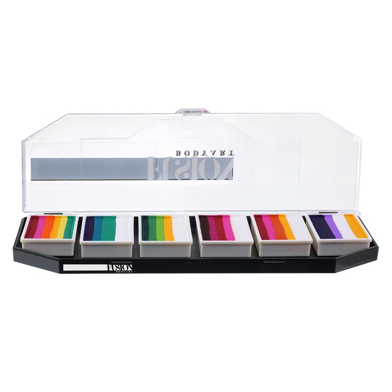 Fusion Body Art  | Face Painting Palette – Leanne’s Rainbow Flower