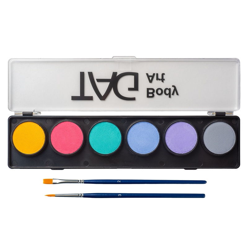 TAG Face Paint – 6 Color Pastel Palette