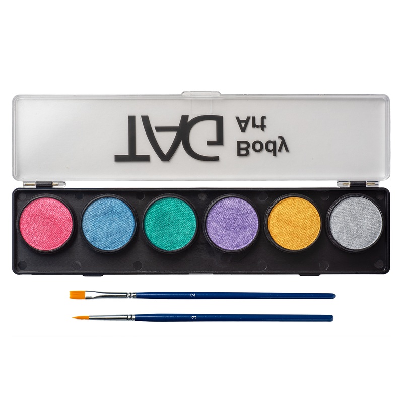 TAG Face Paint – 6 Color Pearl Palette