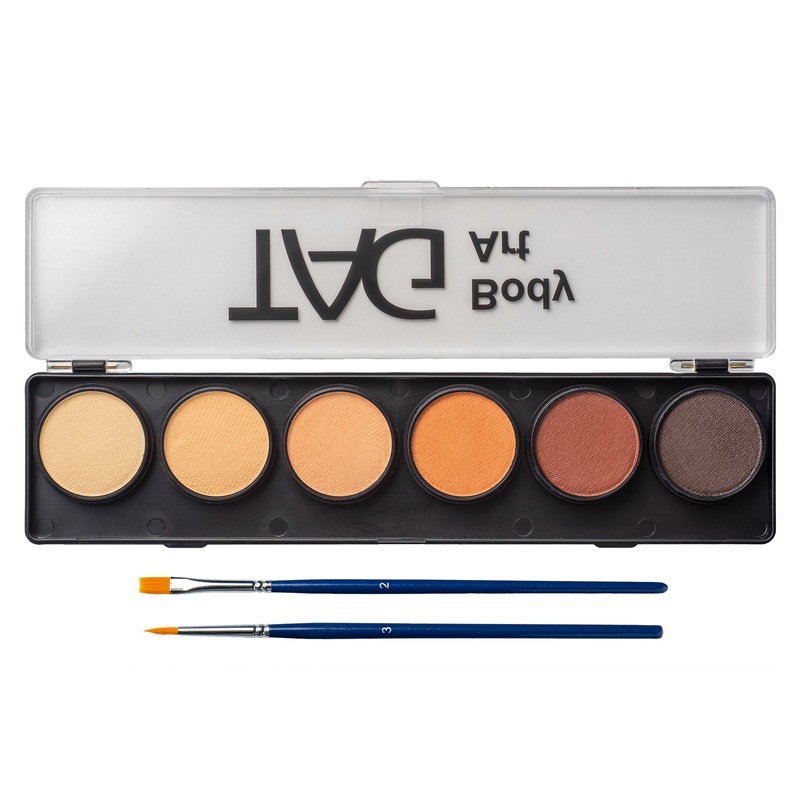 TAG Face Paint – 6 Color Skin Tone Palette