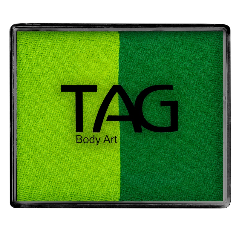 TAG Face Paint Split – Medium Green and Light Green 50gr  #3