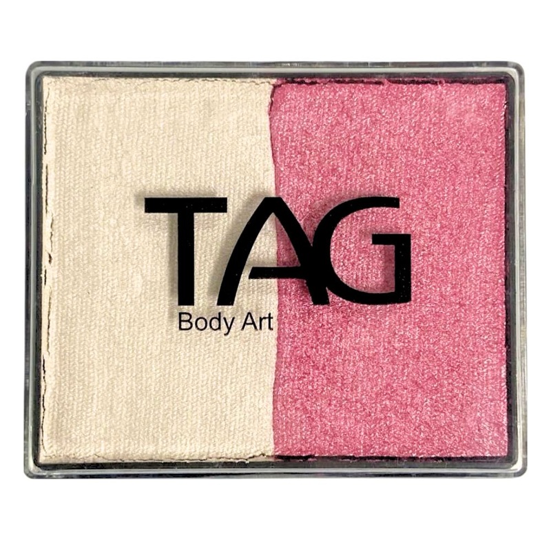TAG Face Paint Split  – Pearl Rose and Pearl White 50gr  #1