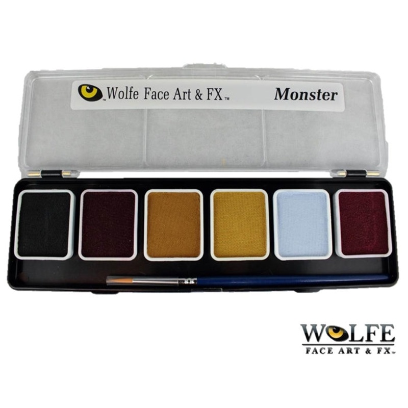Wolfe FX Face Paint – Small 6 Color Monster Palette