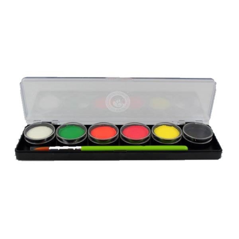 Cameleon Paint | 6 Color Small Adult Neon Party Box Palette -(SFX – Non Cosmetic)  – DISCONTINUED