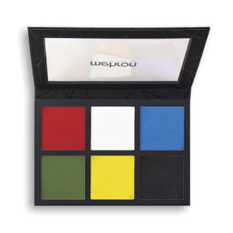 EDGE Face Paint and Body Make Up by Mehron | Large 6 Color Basic Palette