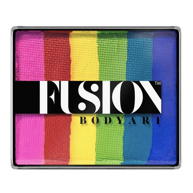 Fusion Body Art Face Paint – Rainbow Cake | Bright Rainbow 50gr