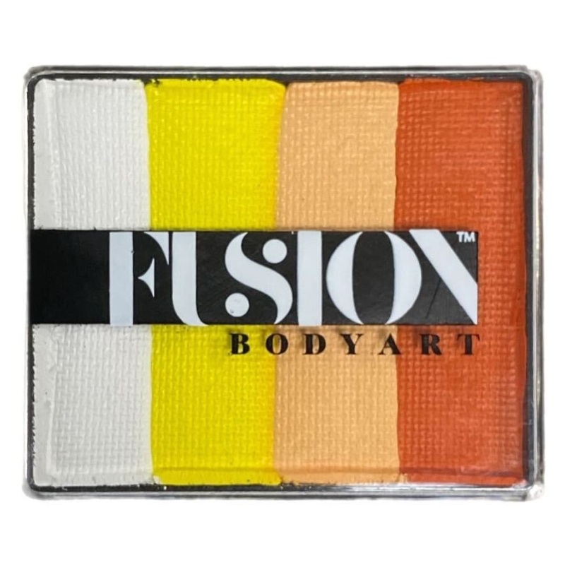 Fusion Body Art Face Paint – Rainbow Cake | NEW Glowing Tiger 50gr by Jest Paint