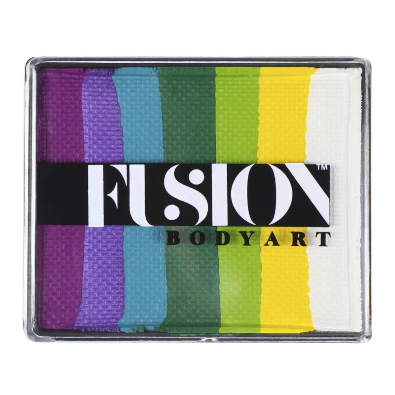 Fusion Body Art Face Paint – Rainbow Cake | NEW Mermaid Splash 50gr by Jest Paint
