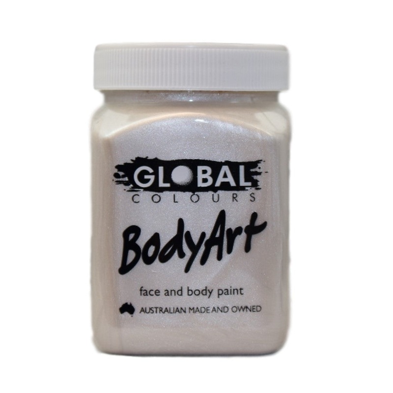 Global Body Art Face Paint – Liquid Metallic Pearl 200ml