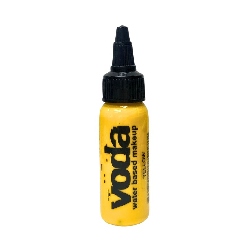 European Body Art | VODA (VIBE)  Water Based Airbrush Body Paint – Standard (Golden) Yellow – 1oz