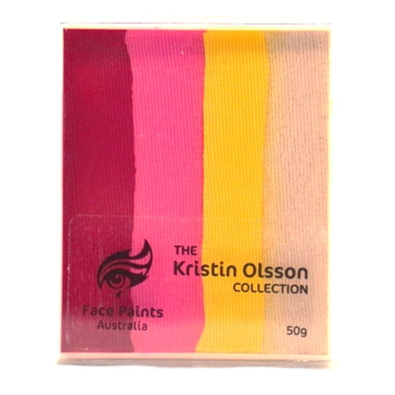 Face Paints Australia  – Combo Cake by Kristtn Olsson |  ROSEY MAPLE 50gr