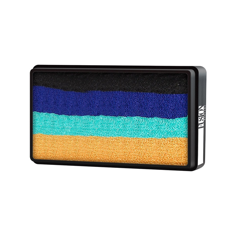 Fusion Body Art Face Paint – Split Cake | Natalee Davies Gold Range – Blue Wren 30gr