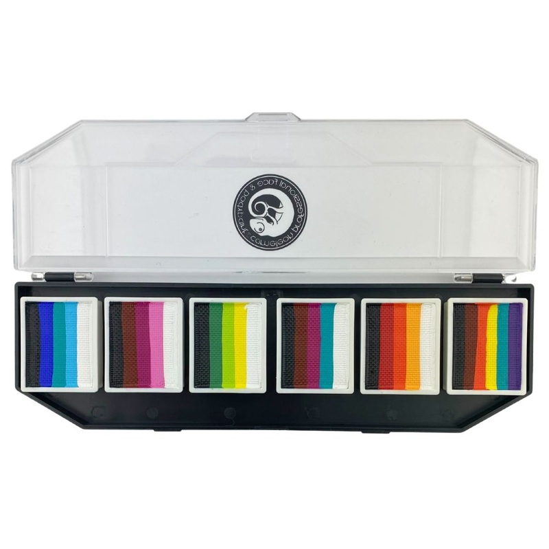Cameleon Face Paint  | Split Cake Colorblock Palette – MICHELLE’s CHAOS – 6 x 10gr