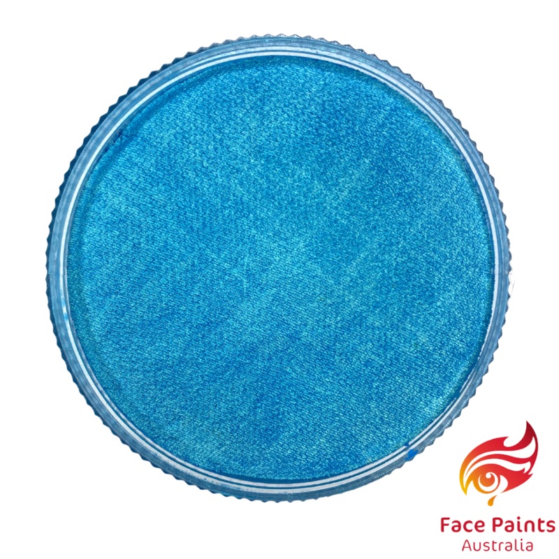 Face Paints Australia Face and Body Paint | Metallix Pixie Blue (Turquoise) – 30gr