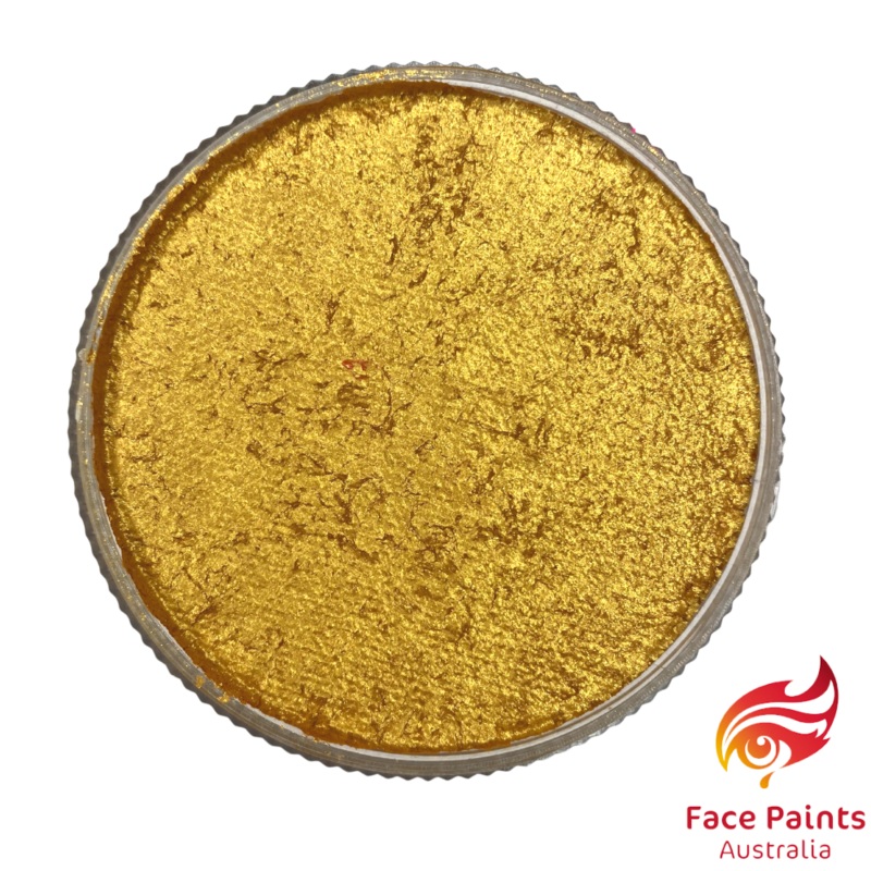 Face Paints Australia Face and Body Paint | Metallix Ultimate Gold (Gold Rush) – 30gr