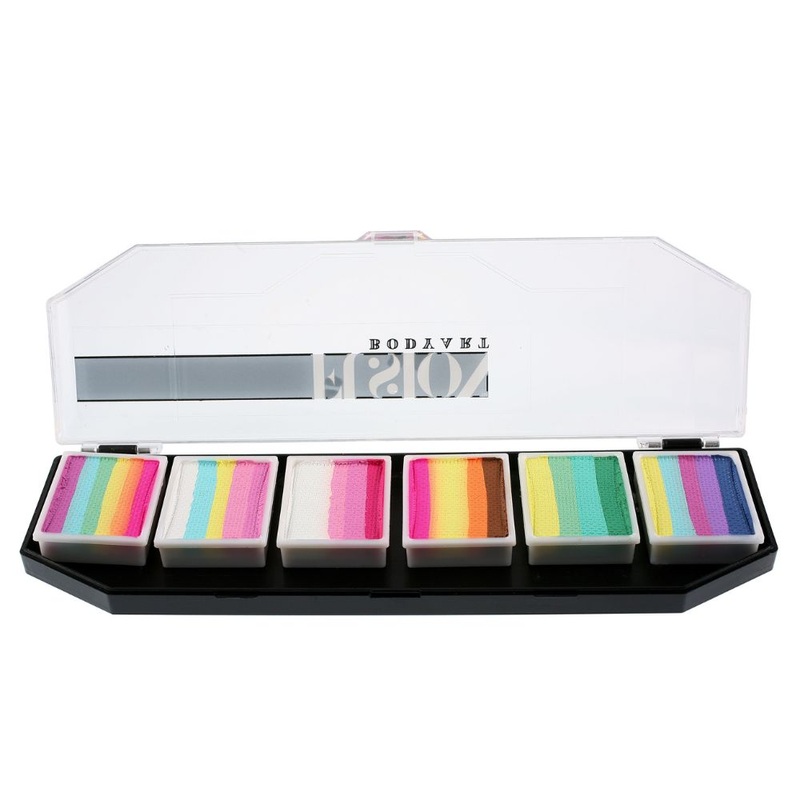 Fusion Body Art  | Lodie Up Face Painting Palette – Cute Pastel Rainbow