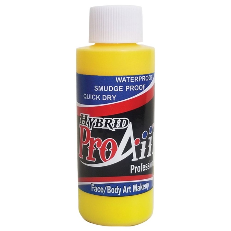 ProAiir ATOMIC Alcohol Based Hybrid Airbrush Paint – UV Uranium Yellow (4oz) (SFX – Non Cosmetic)