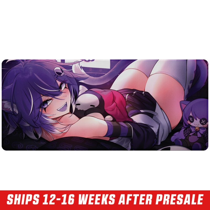 Totless Neon Neko Nights Mouse Pad