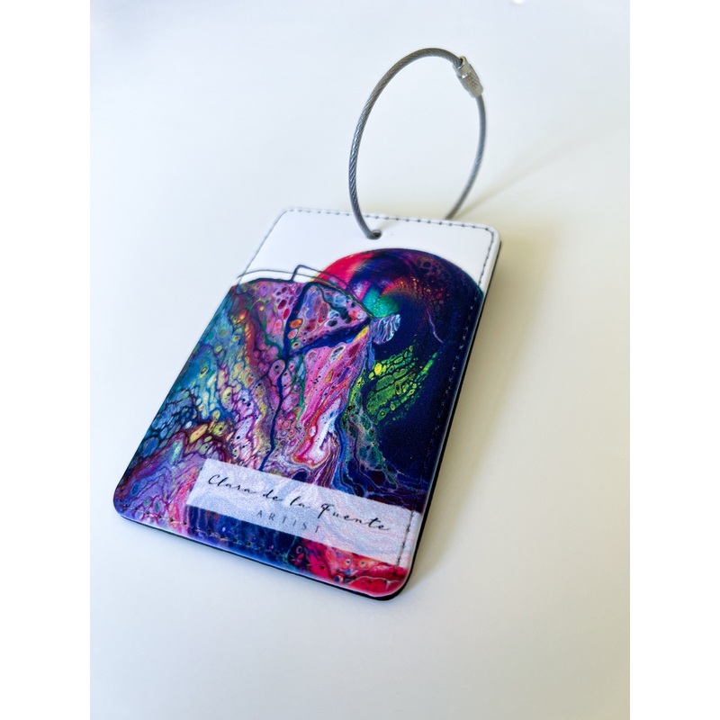 The Kiss Luggage Art Tag
