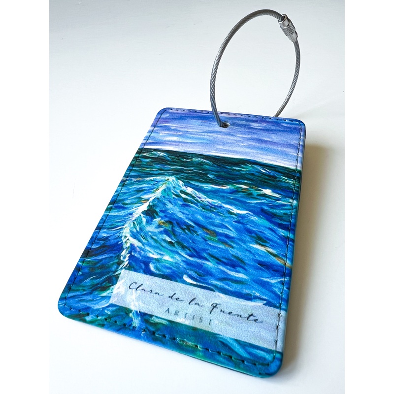 West Beach Luggage Art Tag
